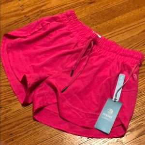 MPG pink running shorts with tags